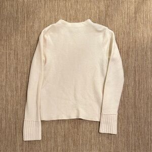 Club Monaco Cream Wool Turtleneck Sweater